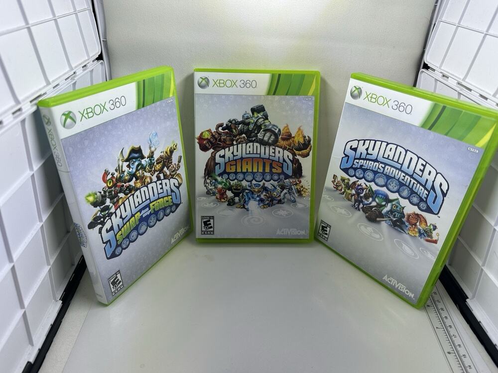 Skylanders Xbox 360 3 Game Bundle Giants Swap Force Spyros Adventure